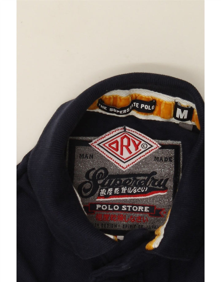 Ανδρικό γραφικό μπλουζάκι ράγκμπι πόλο Superdry, μεσαίο μπλε ναυτικό