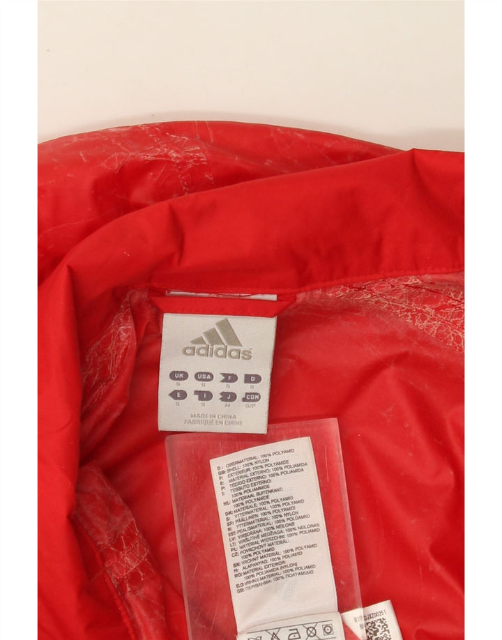 Ανδρικό μπουφάν βροχής με κουκούλα ADIDAS 36 μικρό κόκκινο νάιλον