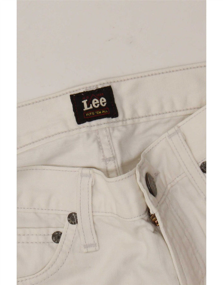 Lee Womens Bootcut Casual Παντελόνι W28 L28 Λευκό