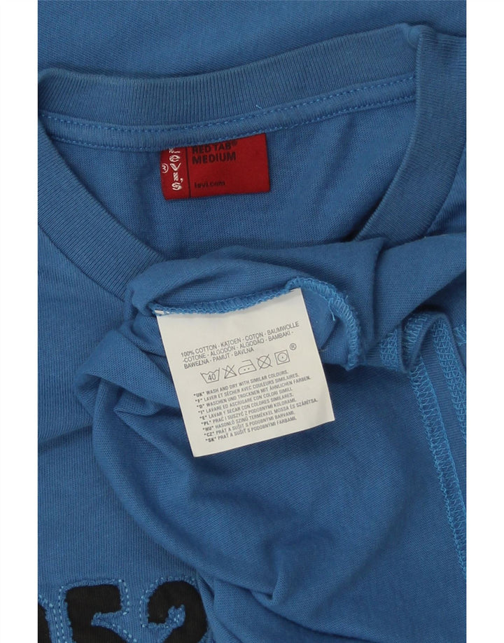 Ανδρικό γραφικό τοπ LEVI'S Μακρυμάνικο μεσαίο μπλε βαμβακερό