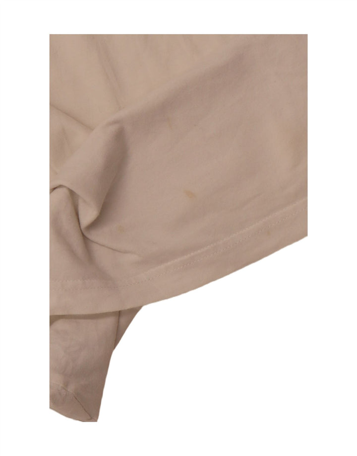 Ανδρικό μπλουζάκι ADIDAS Small off λευκό βαμβακερό