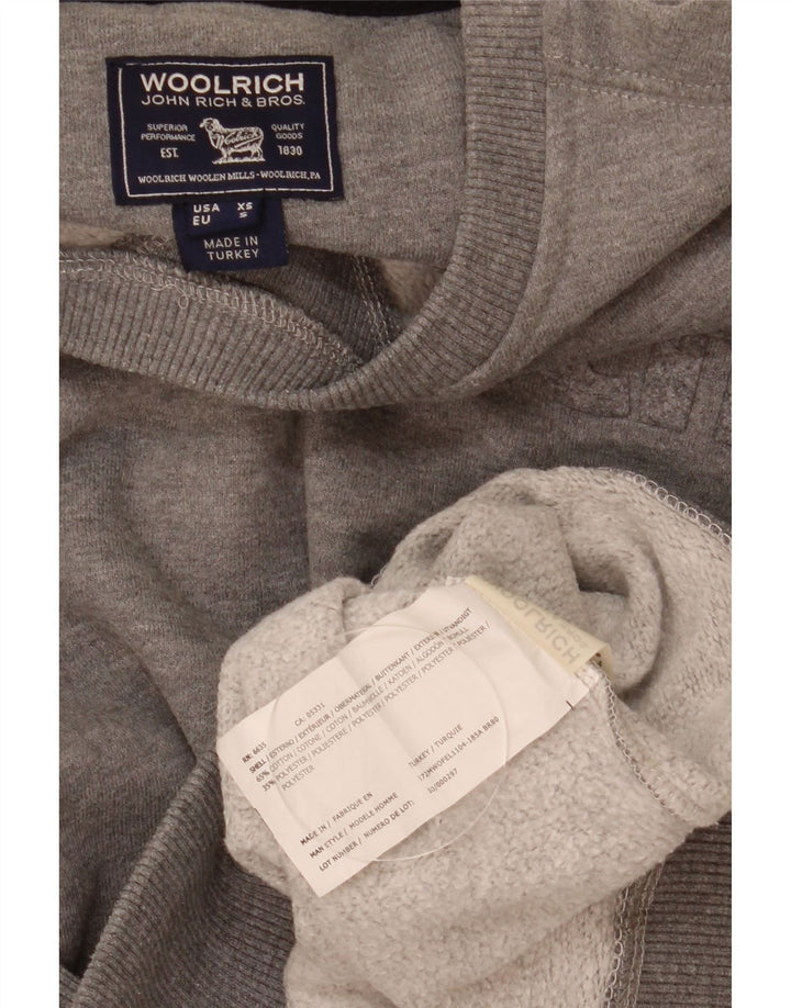 Ανδρικό γραφικό φούτερ Woolrich από βαμβακερό γκρι μικρό