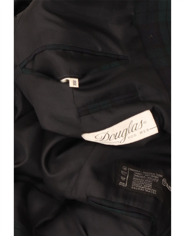 Douglas Ανδρικό σακάκι με 2 κουμπιά σακάκι IT 50 Large Green Check Polyester