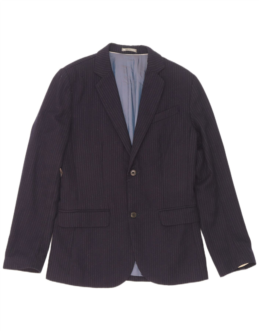 Gap Ανδρικό μπουφάν σακάκι UK 36 Small Navy Blue ριγέ μαλλί