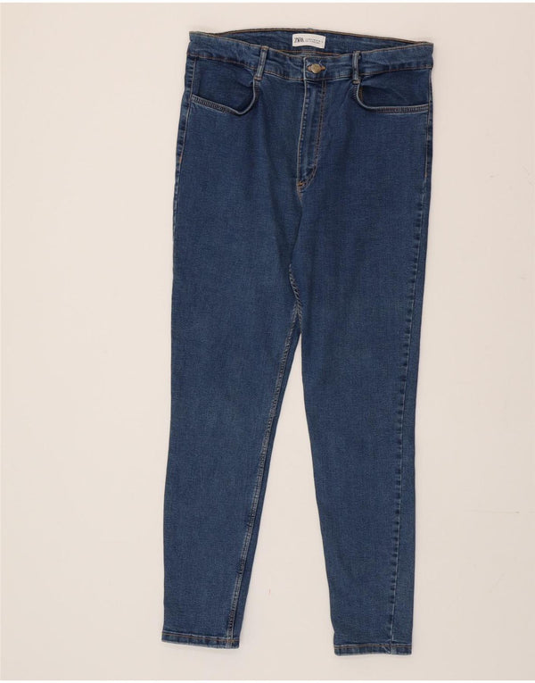 Zara Γυναικείο Skinny Jeans EU 46 2XL W36 L27 Μπλε