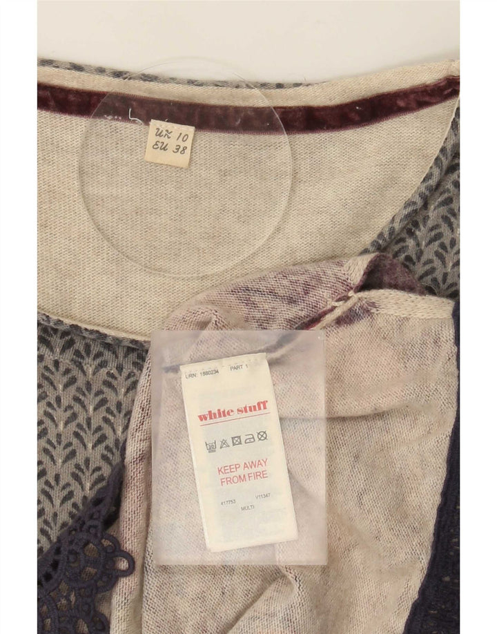 White Stuff Γυναικείο πουλόβερ με λαιμόκαυστο UK 10 Small πολύχρωμο