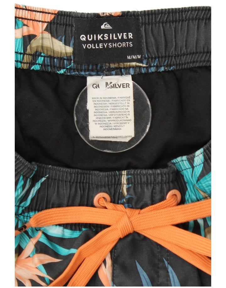 Ανδρικό σορτς κολύμβησης Quiksilver με μεσαίο μπλε φλοράλ πολυεστέρας