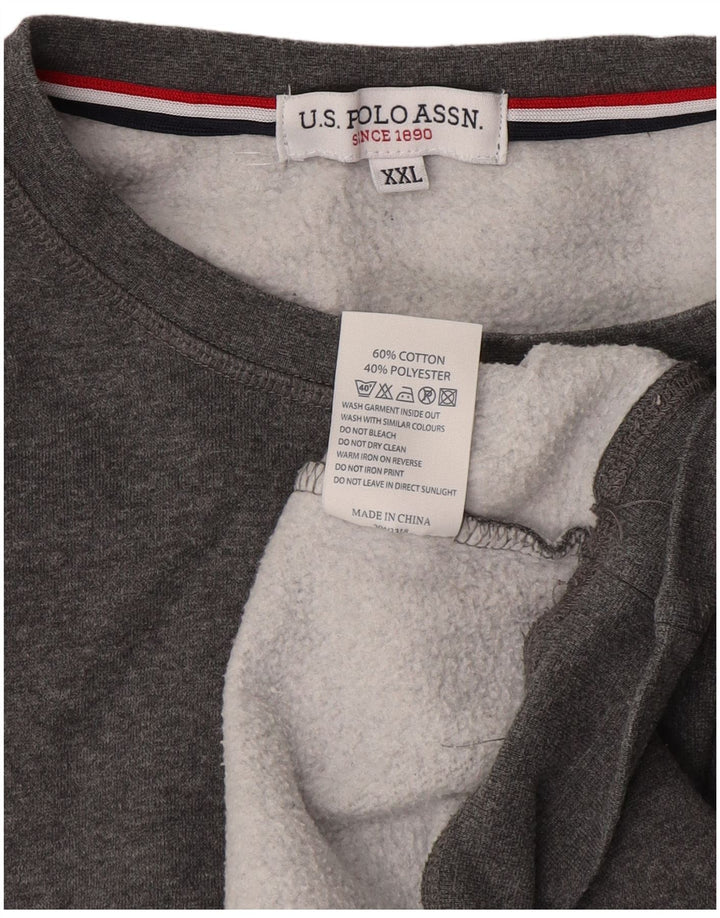 Πόλο Ασν. Ανδρικό φούτερ Jumper 2XL Γκρι βαμβακερό