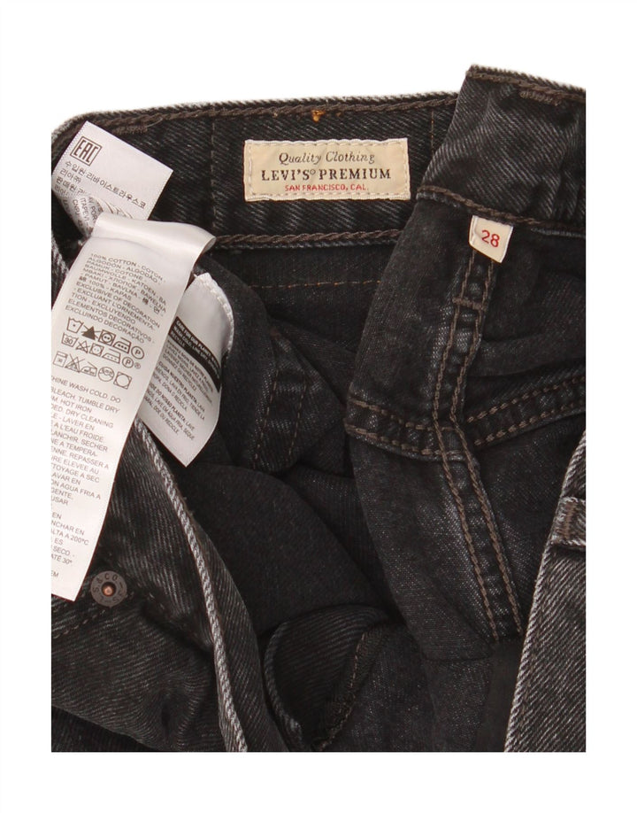 Γυναικείο τζιν σορτς Levi's W28 Μεσαίο μαύρο βαμβακερό