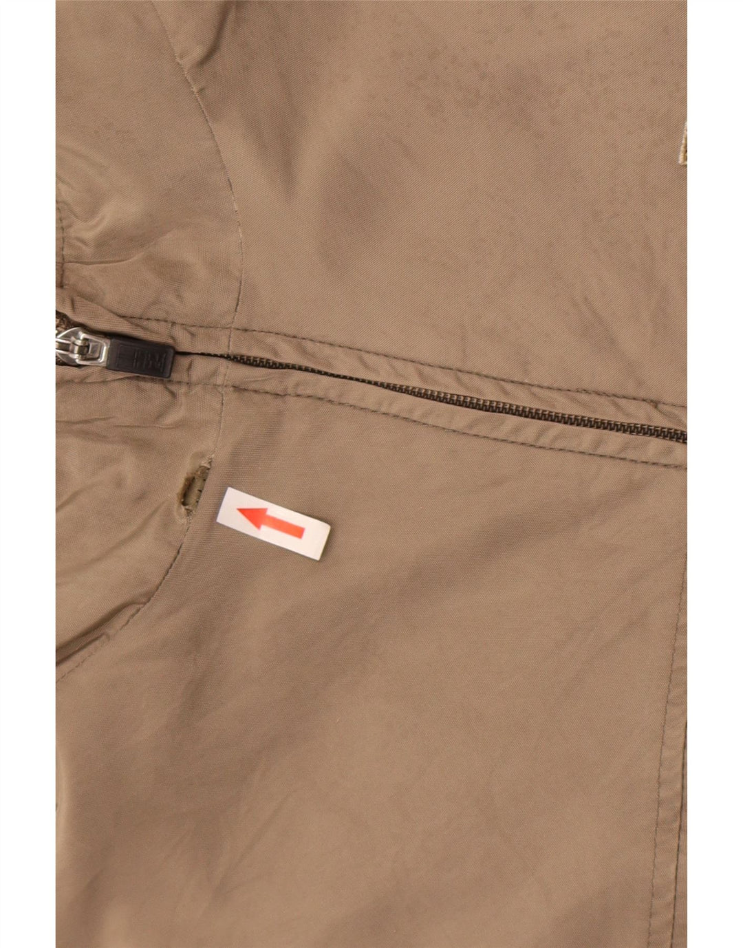 Napapijri Boys Geographic Windbreaker Jacket 9-10 Years Beige Polyamide