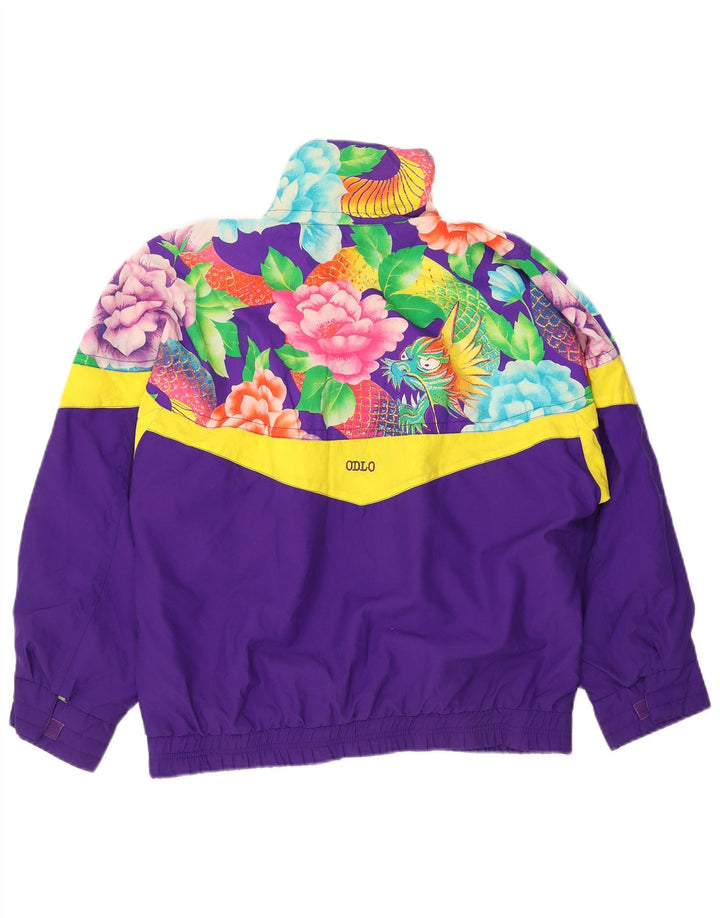 ODLO Γυναικείο τζάκετ Anorak EU 36 Small Purple Floral Polyester