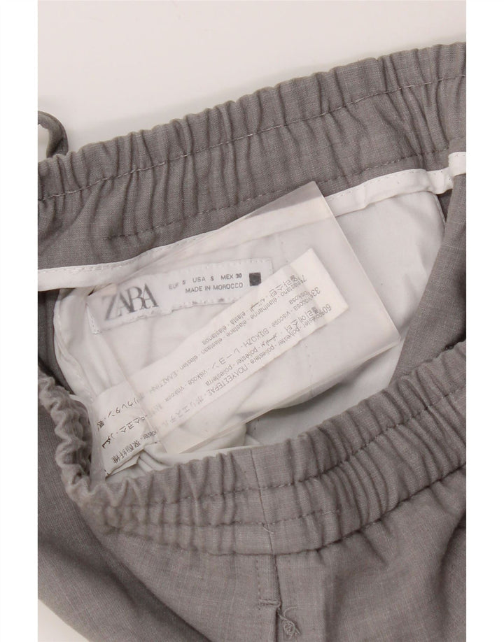 Zara Ανδρικό παντελόνι Chino Joggers Small W30 L28 Grey Polyester