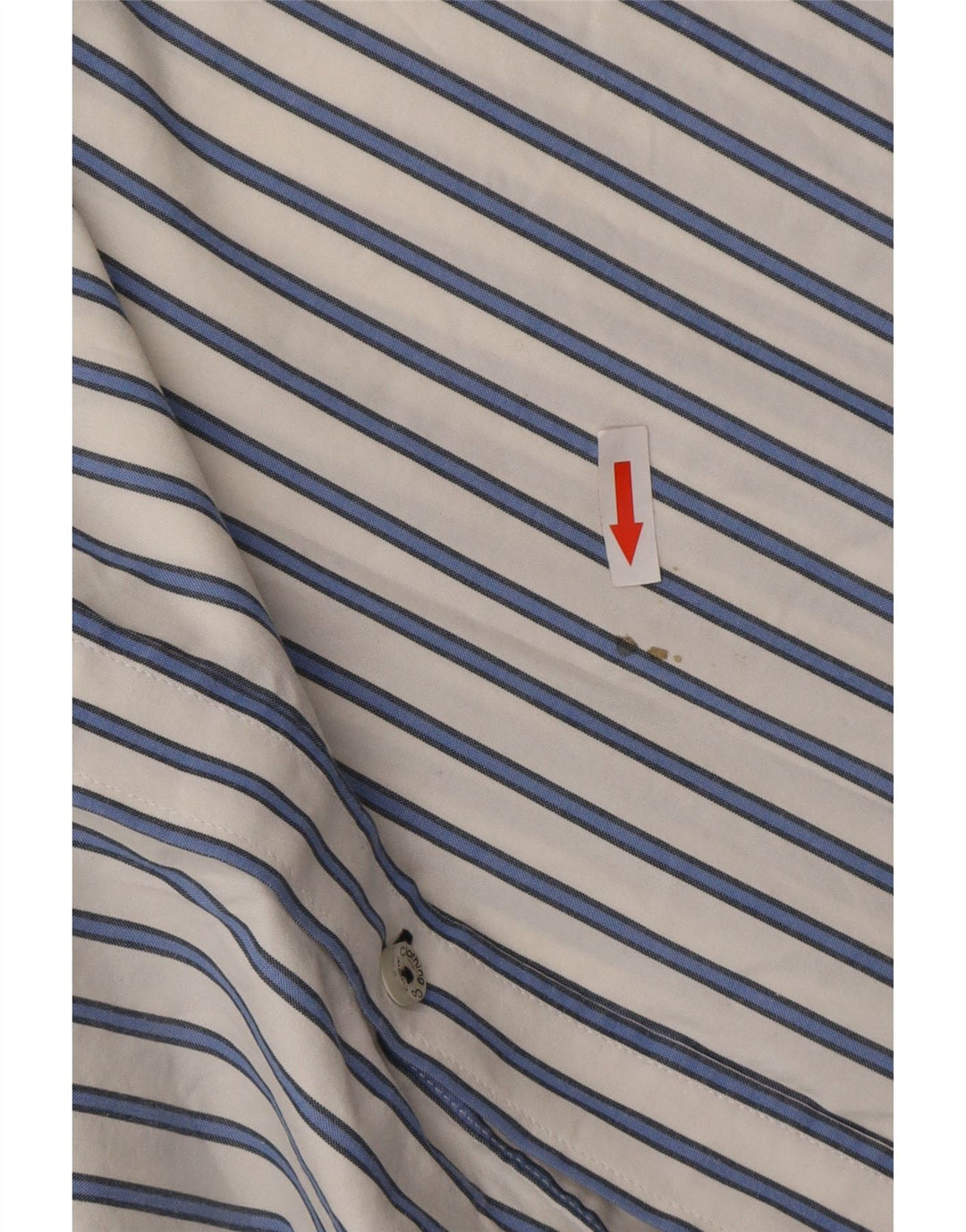 Crew Clothing Ανδρικό πουκάμισο Classic Fit 2XL Λευκό ριγέ βαμβακερό