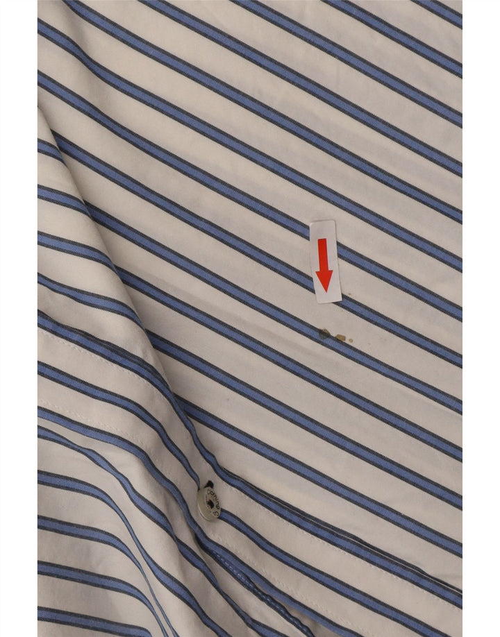 Crew Clothing Ανδρικό πουκάμισο Classic Fit 2XL Λευκό ριγέ βαμβακερό