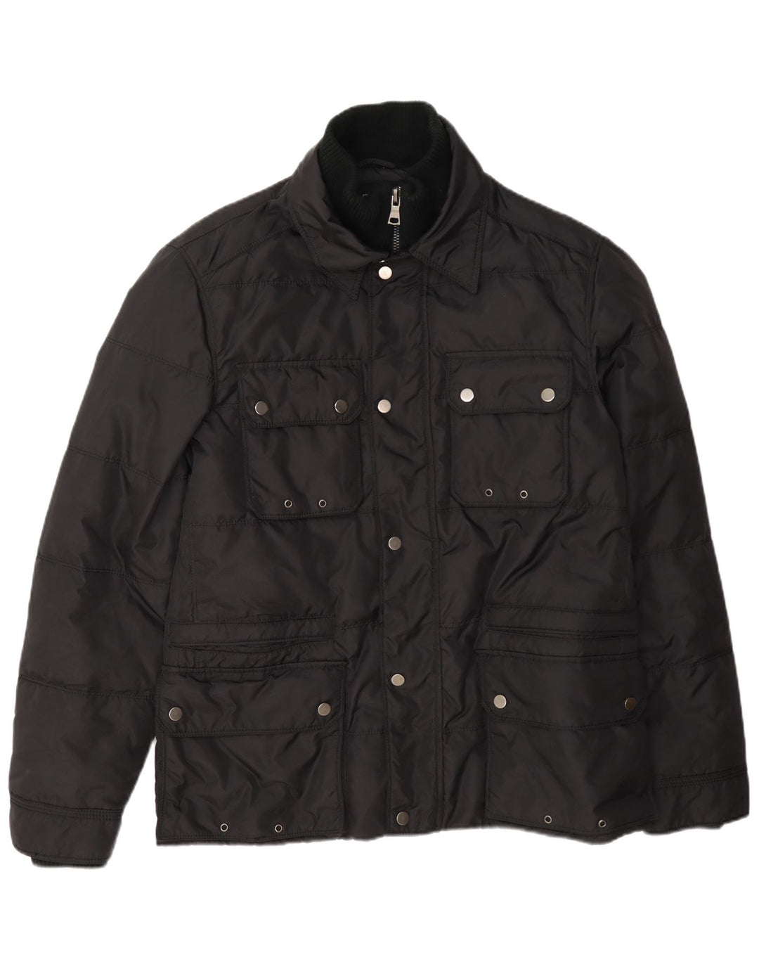 Best Company Ανδρικό μπουφάν με επένδυση UK 38 Medium Black Nylon