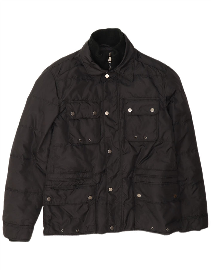 Best Company Ανδρικό μπουφάν με επένδυση UK 38 Medium Black Nylon