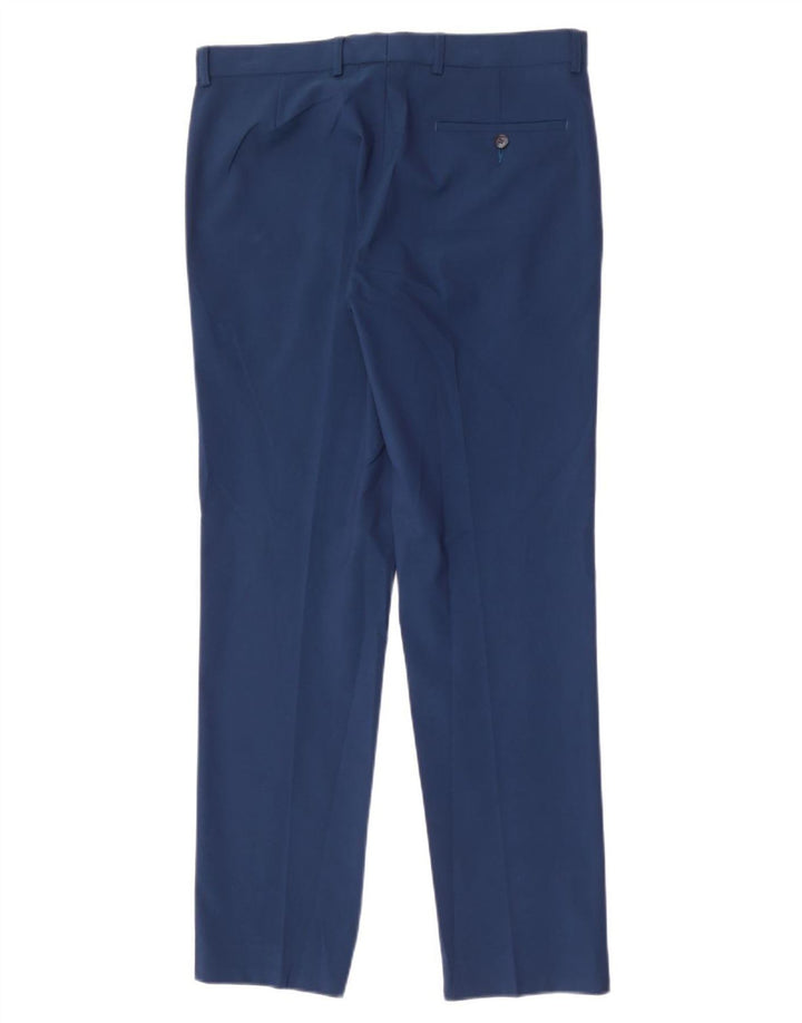 Ανδρικό Slim Suit Παντελόνι Marks & Spencer W32 L31 Blue Polyester