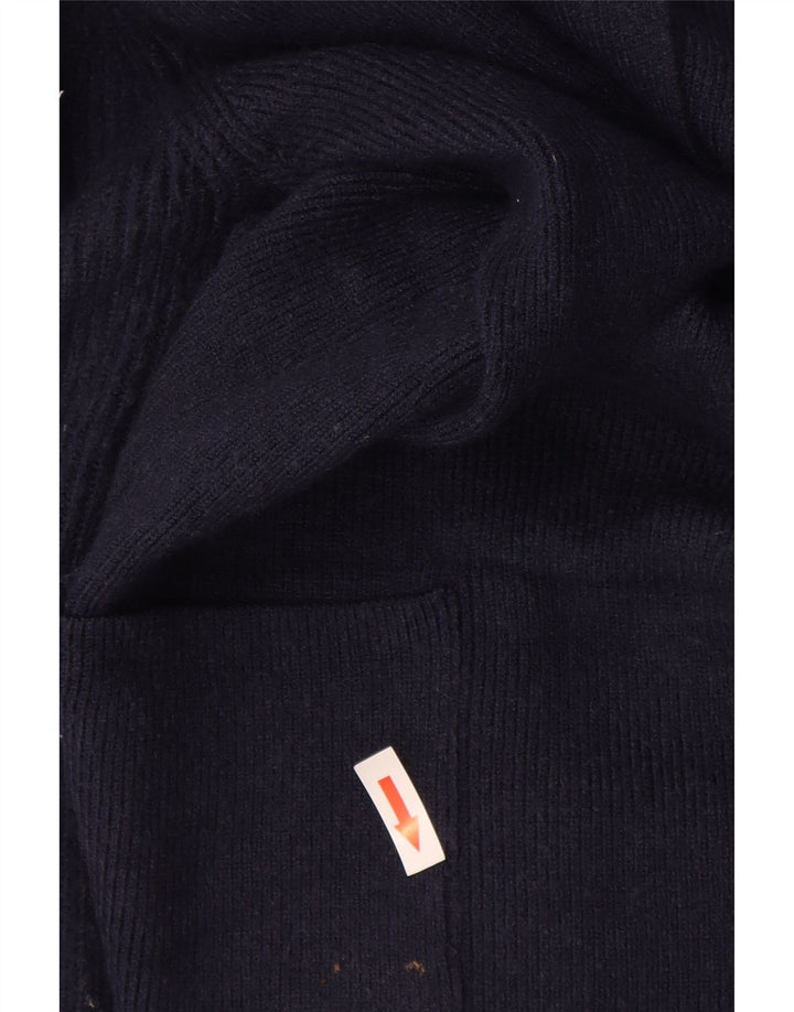 Marks & Spencer Γυναικείο Longline ανοιχτό πουλόβερ ζακέτα UK 16 Large Navy Blue