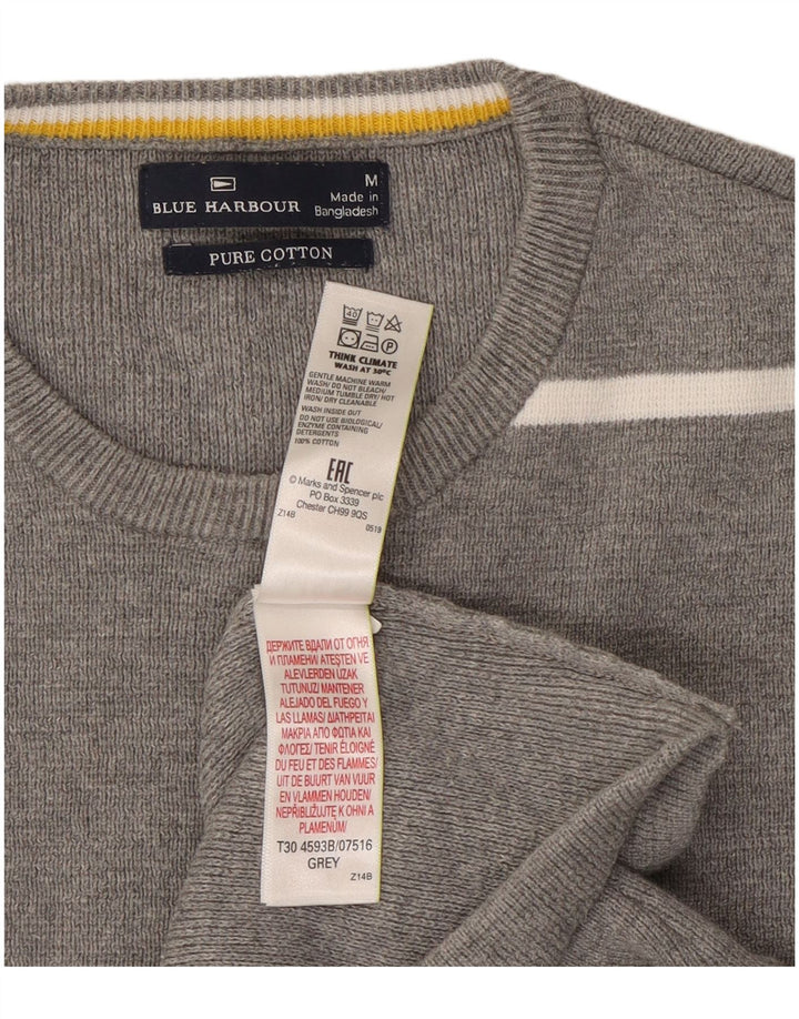 Marks & Spencer Γυναικείο πουλόβερ με λαιμόκοψη UK 14 Medium Grey