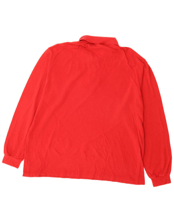 Ανδρικό μακρυμάνικο μπλουζάκι πόλο Lacoste 8 3XL Κόκκινο