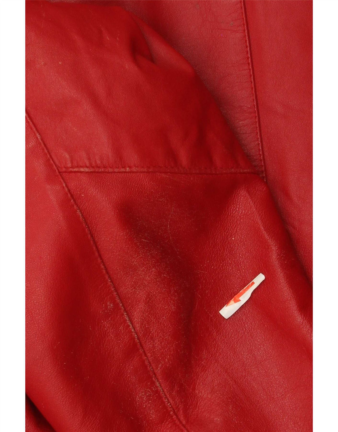 Yuppie Γυναικείο Crop Δερμάτινο Μπουφάν EU 40 Medium Red