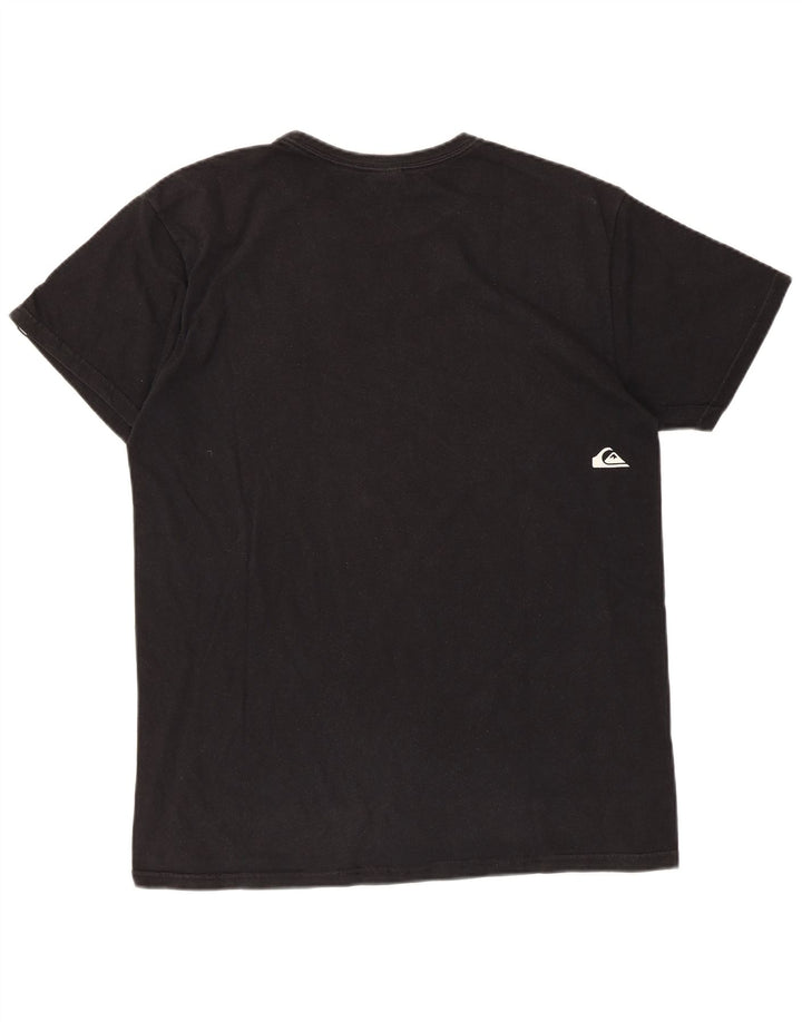 Ανδρικό γραφικό μπλουζάκι Quiksilver Top Μεσαίο μαύρο βαμβακερό