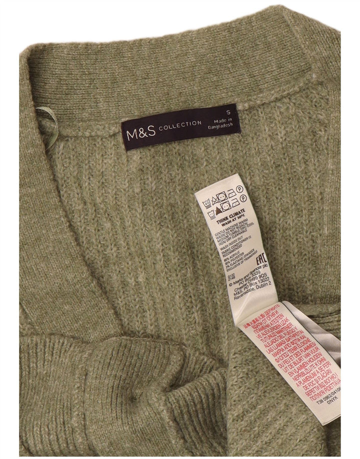 MARKS & SPENCER Γυναικεία ζακέτα υπερμεγέθη UK 10 Small Green