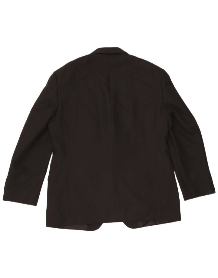 Marks & Spencer Ανδρικό μπουφάν blazer UK 42 μεγάλο μαύρο πολυεστέρα