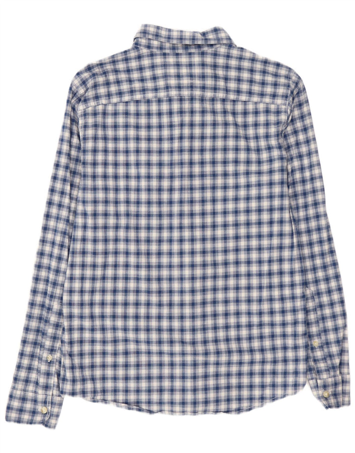 Hollister Mens Shirt Medium Blue Check Cotton