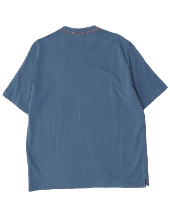 Paul Smith Ανδρικό γραφικό T-Shirt Top μεγάλο μπλε βαμβακερό