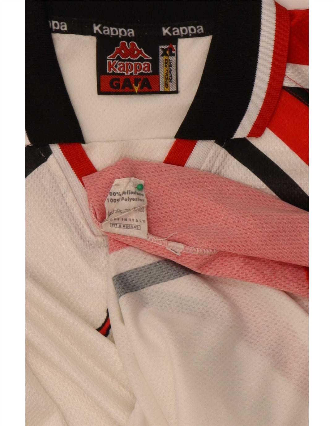 Kappa Mens Gara Top Long μακρυμάνικο XL Λευκό Colourblock Πολυεστέρας