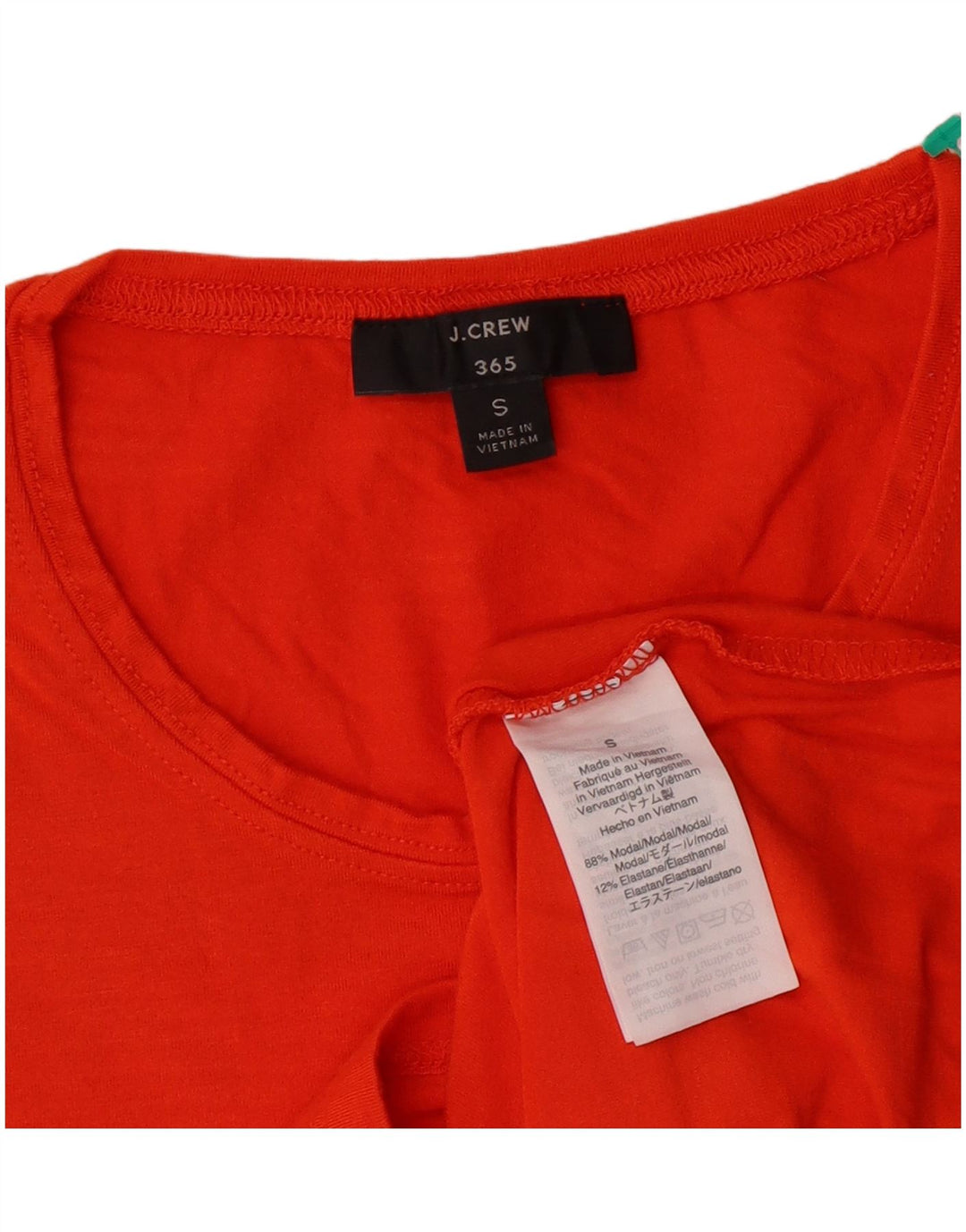 J. CREW Γυναικείο T-Shirt 365 Top 10 Small Orange Modal