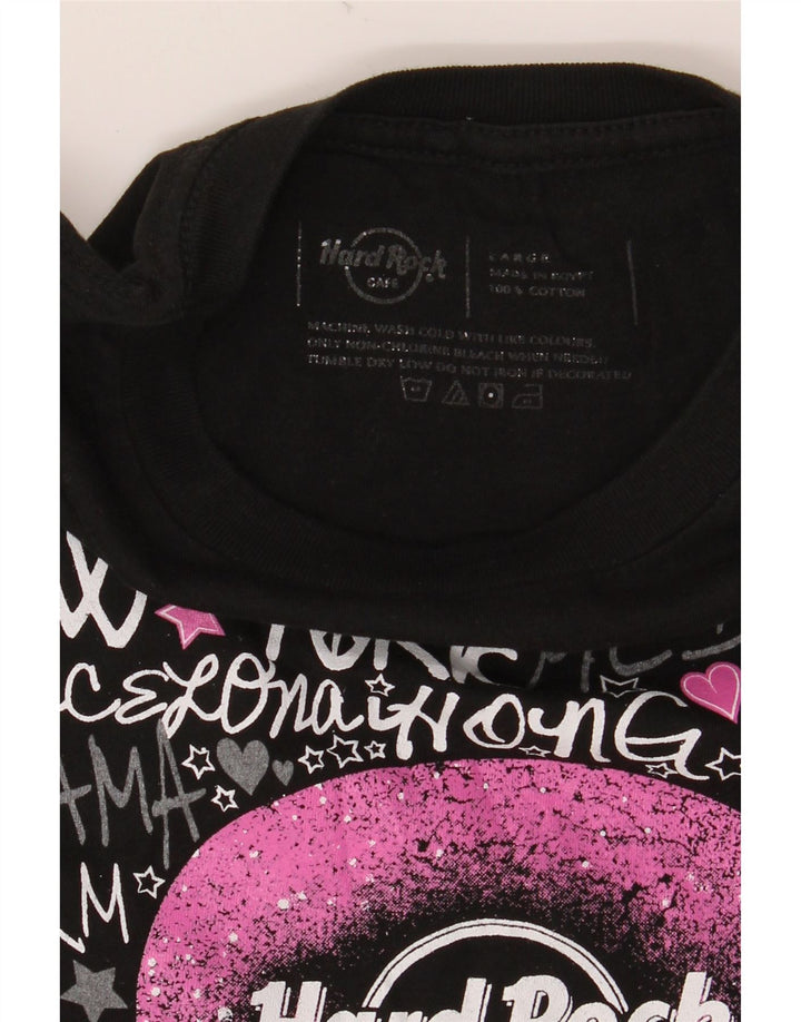 Γυναικείο γραφικό μπλουζάκι HARD ROCK CAFE Top UK 14 Large Black