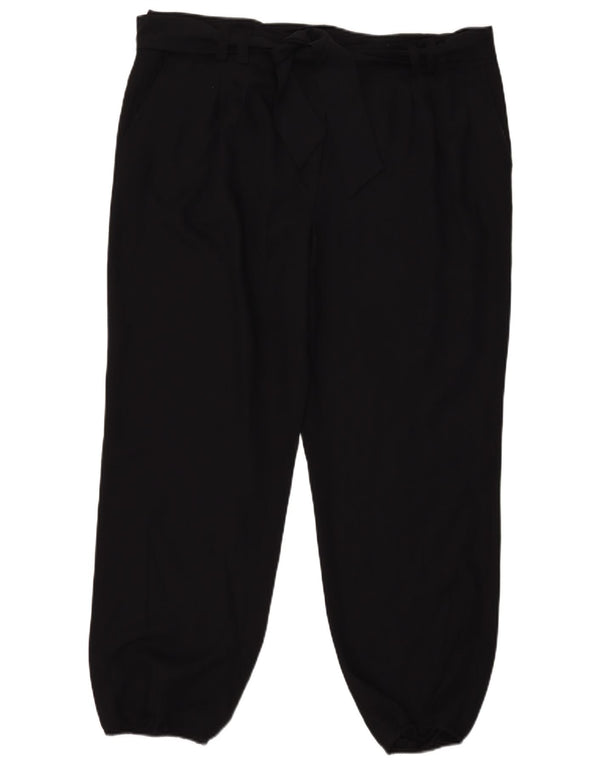 Marks & Spencer Γυναικείο ψηλόμεσο παντελόνι UK 18 XL W38 L28 Navy Blu