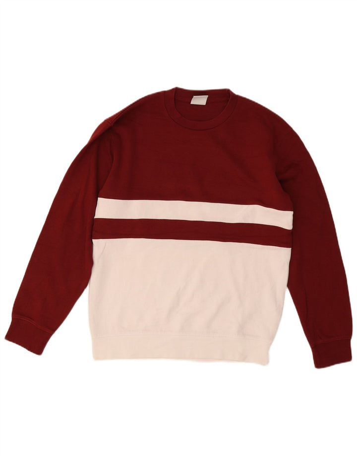 Ανδρικό φούτερ Zara Jumper, Βαμβακερό μεσαίο μπορντό