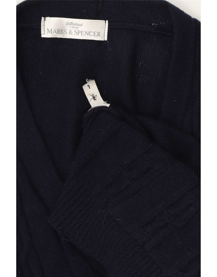 Ανδρικό πουλόβερ ζακέτα Marks & Spencer Large Navy Blue