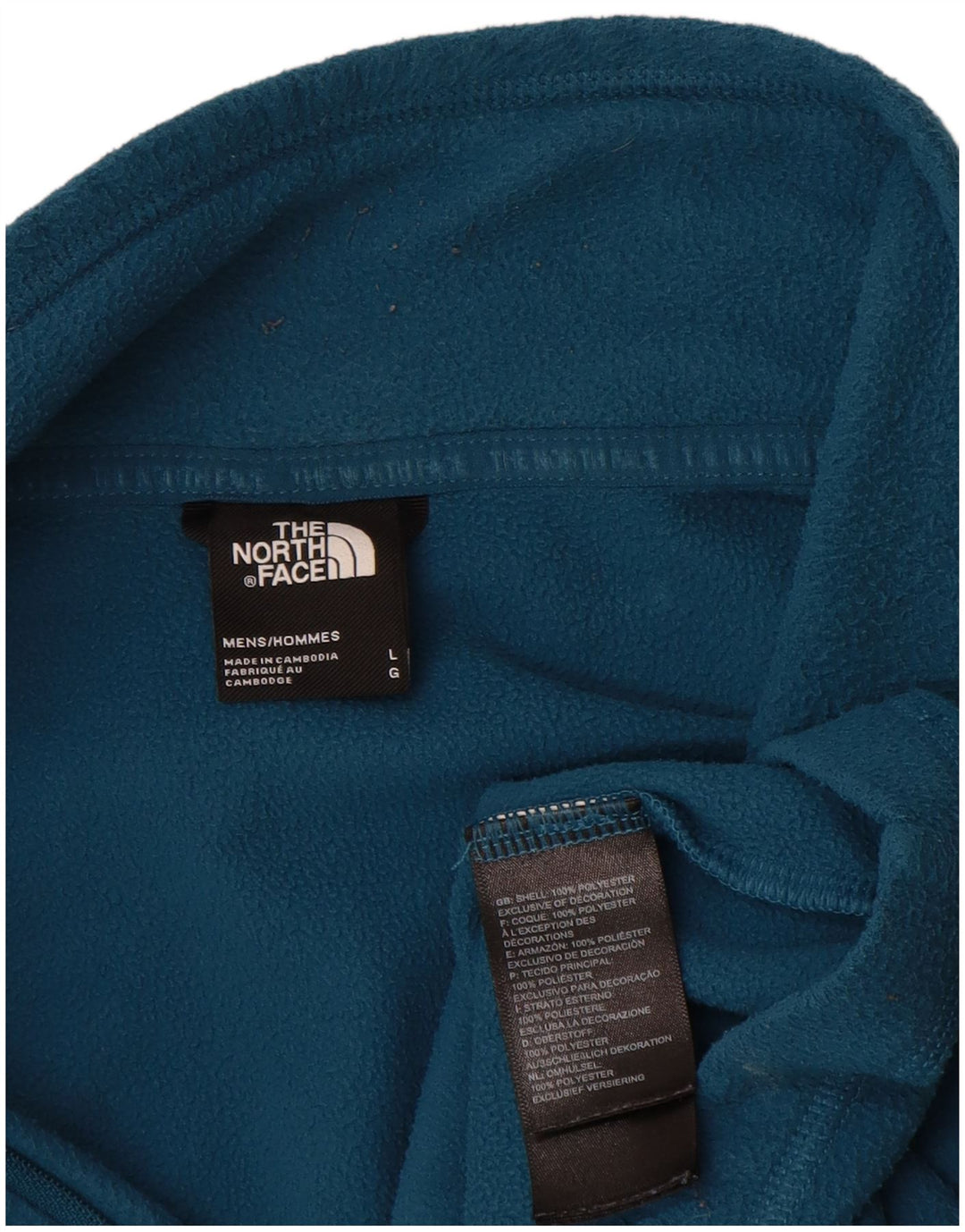 The North Face Ανδρικό φερμουάρ Fleece Jumper Large Blue Polyester