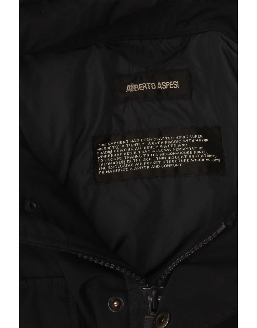 Ανδρικό στρατιωτικό τζάκετ Alberto Aspesi UK 36 Small Black