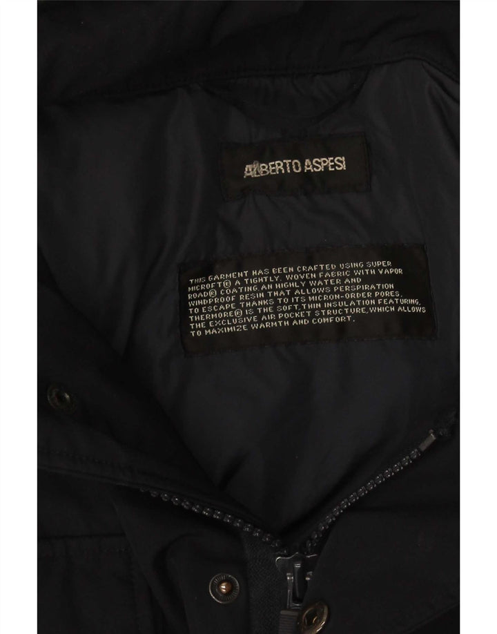 Ανδρικό στρατιωτικό τζάκετ Alberto Aspesi UK 36 Small Black