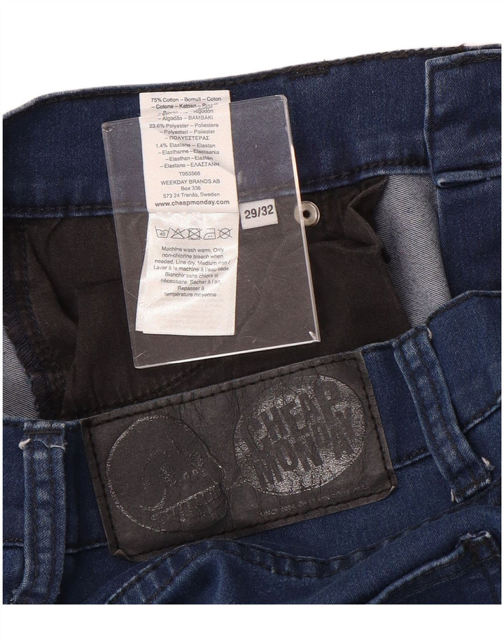 CHEAP MONDAY Γυναικείο Slim Jeans W29 L27 Navy Blue Cotton