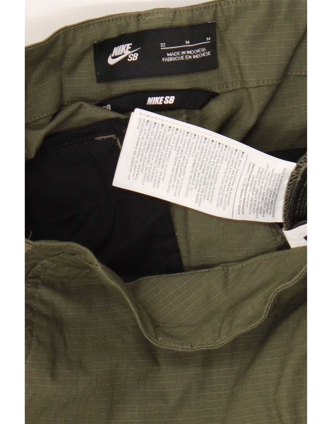 Ανδρικό ίσιο παντελόνι Nike Cargo W32 L30 Χακί βαμβακερό