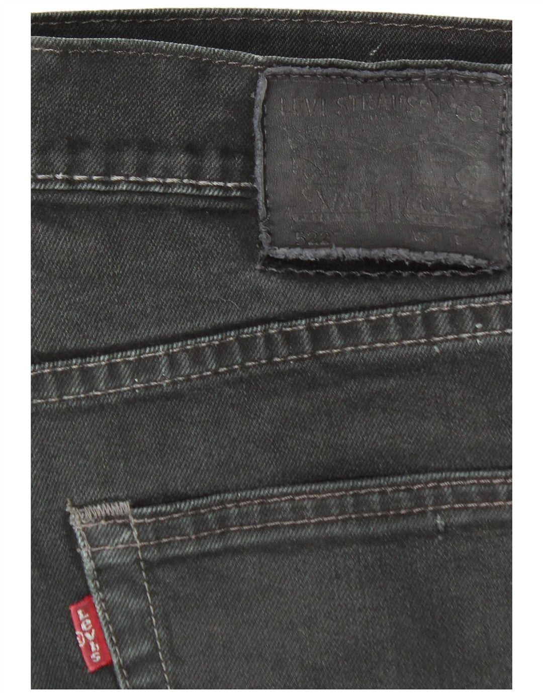 LEVI'S Ανδρικό τζιν 522 ίσιο W30 L28 μαύρο βαμβακερό