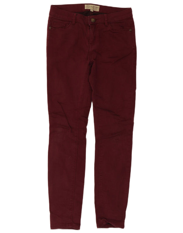 Fat Face Γυναικείο Skinny Casual Παντελόνι UK 8 Small W28 L27 Maroon