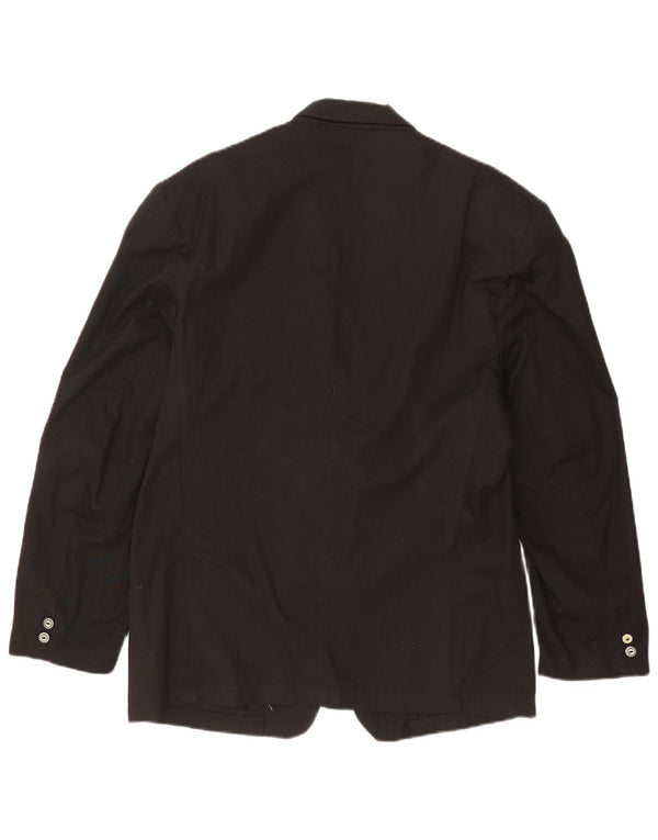 Mash Ανδρικό τζάκετ blazer 2 κουμπιών UK 40 μεγάλο μαύρο βαμβακερό