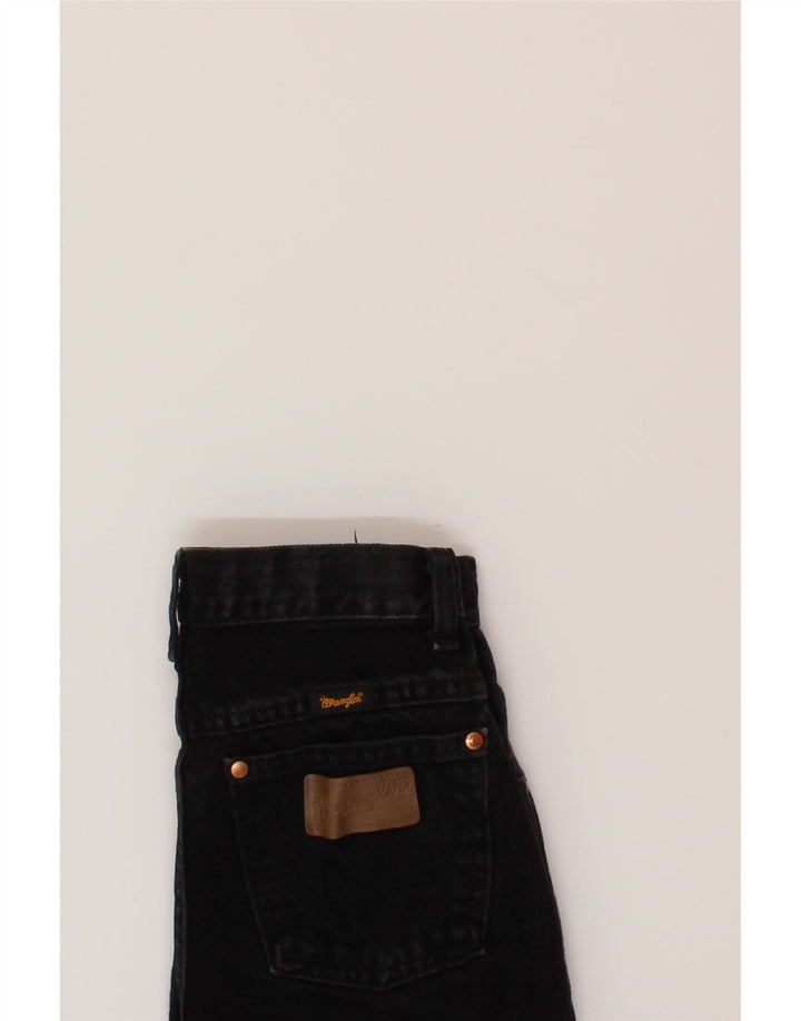 WRANGLER Girls Straight Jeans 12-13 Years W22 L30 Black Cotton Vintage Wrangler and Second-Hand Wrangler from Messina Hembry 