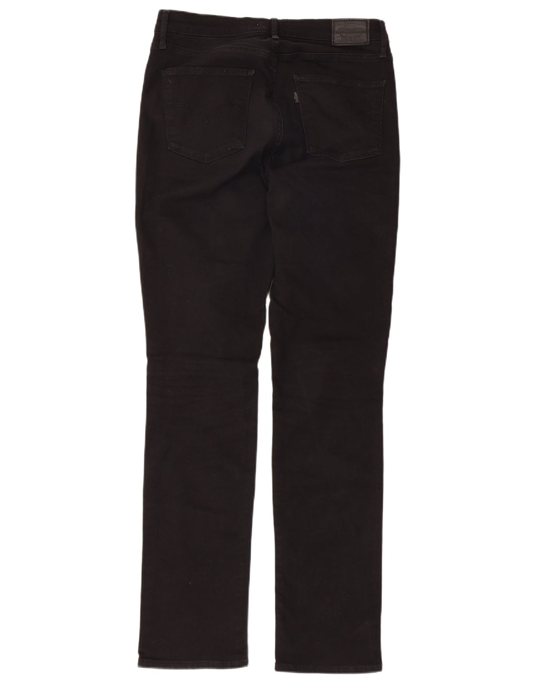 LEVI'S Γυναικείο 724 ψηλό ίσιο τζιν W31 L31 μαύρο βαμβακερό