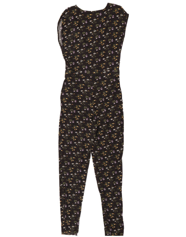 Γυναικεία αμάνικη φόρμα Oasis UK 12 Medium Black Floral Viscose