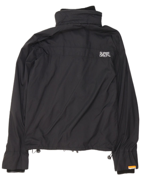 Superdry Ανδρικό γραφικό μπουφάν βροχής UK 42 XL μαύρο νάιλον