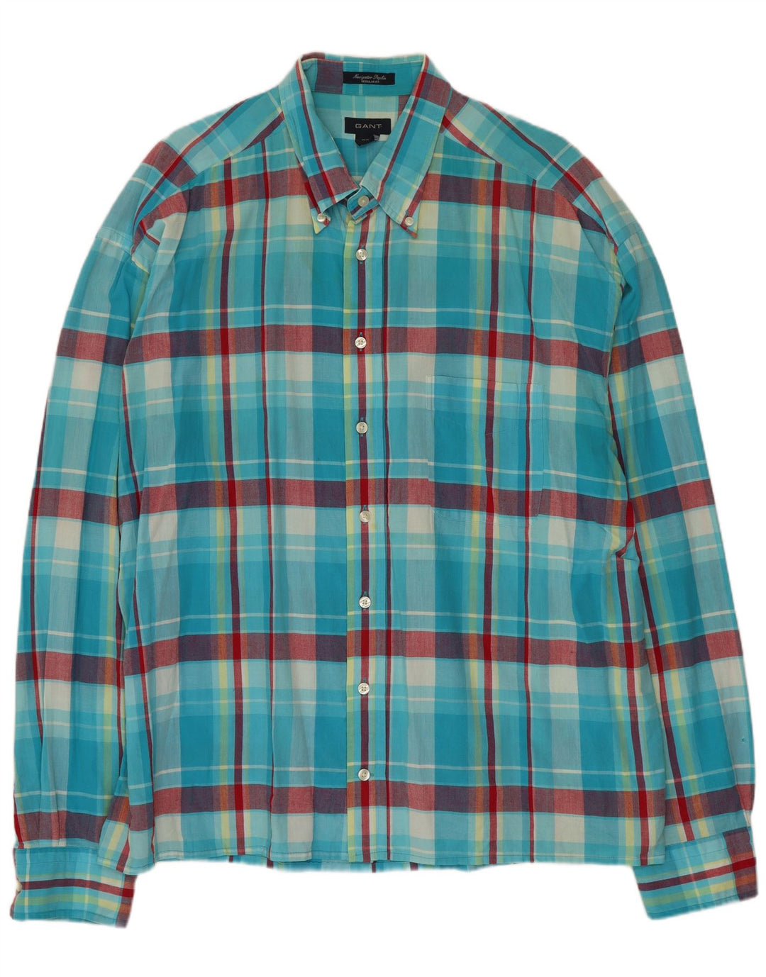 Ανδρικό πουκάμισο GANT Regular Fit 2XL Blue Check Cotton