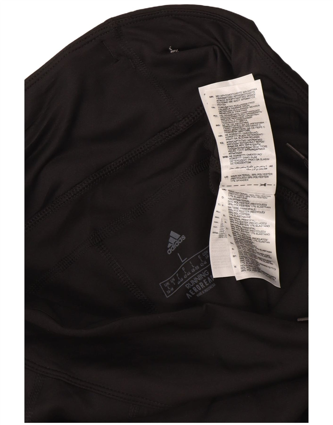 Γυναικεία κολάν Aeroready ADIDAS UK 16/18 μεγάλο μαύρο πολυεστέρα